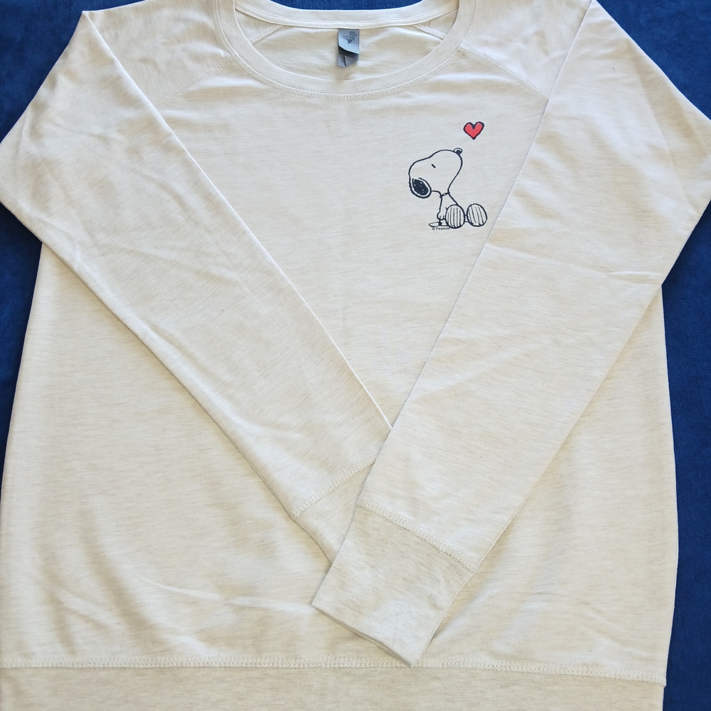 Cream Snoopy Sweatshirt